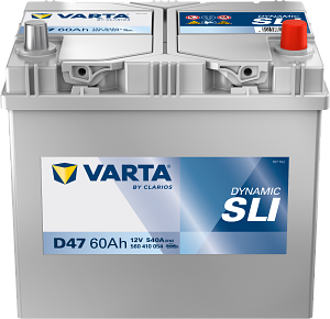 AKUMULATOR 12V-60AH L/D+ ASIA D47 VARTA DYNAMIC SLI