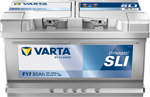 AKUMULATOR 12V-80AH D+ F17 VARTA DYNAMIC SLI