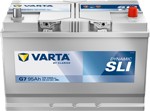 AKUMULATOR 12V-95AH L/D+ ASIA G7 VARTA DYNAMIC SLI