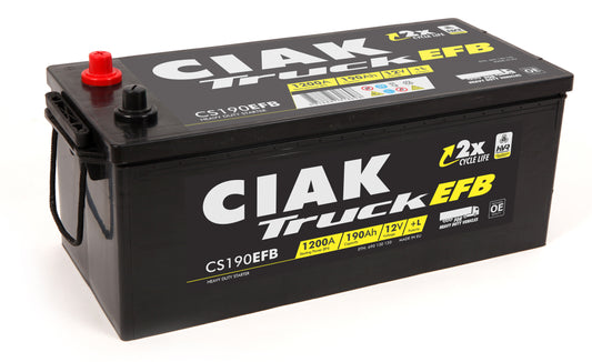 AKUMULATOR 12V-190AH L+ EFB CIAK STARTER