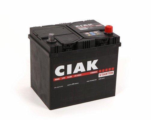 AKUMULATOR 12V-60AH L/D+ ASIA CS60DA CIAK STARTER