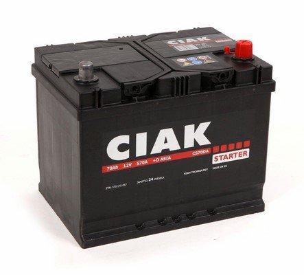 AKUMULATOR 12V-70AH L/D+ ASIA CS70DA CIAK STARTER