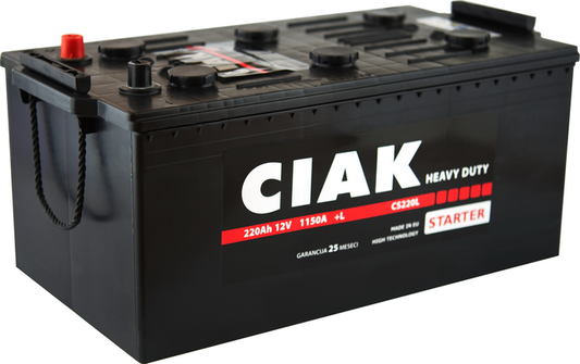 AKUMULATOR 12V-220AH L+ VVV CIAK TERETNI