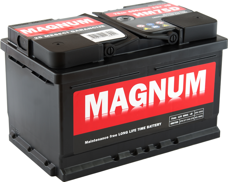 AKUMULATOR 12V-75AH D+ MAGNUM