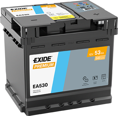 AKUMULATOR 12V-53AH D+ EA530 EXIDE PREMIUM