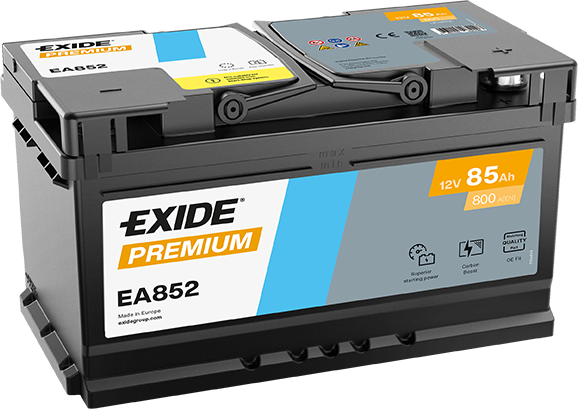 AKUMULATOR 12V-85AH D+ EA852 EXIDE PREMIUM
