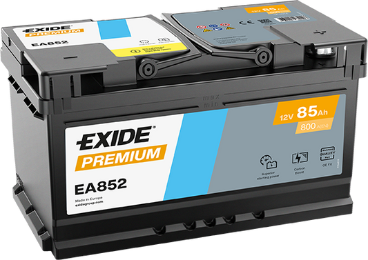 AKUMULATOR 12V-85AH D+ EA852 EXIDE PREMIUM