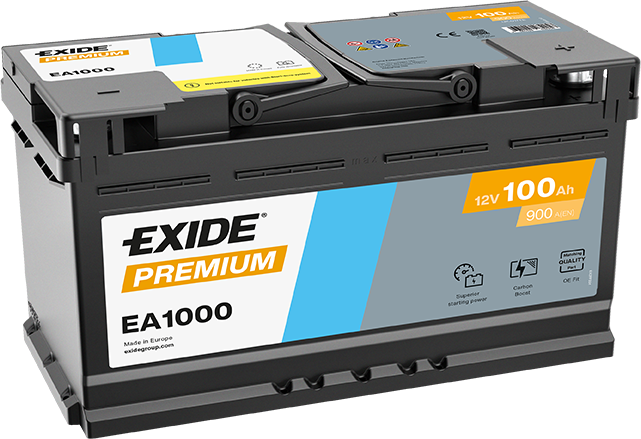 AKUMULATOR 12V-100AH D+ EA1000 EXIDE PREMIUM