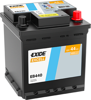 AKUMULATOR 12V-44AH D+ EB440 EXIDE EXCELL