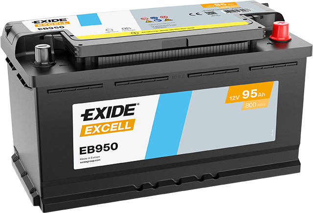 AKUMULATOR 12V-95AH D+ EB950 EXIDE EXCELL