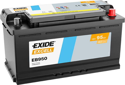 AKUMULATOR 12V-95AH D+ EB950 EXIDE EXCELL